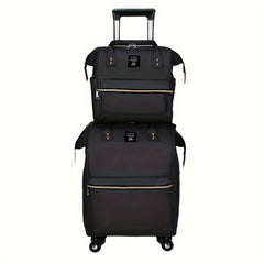 2pcs Waterproof Oxford Cloth Luggage & Tote Set