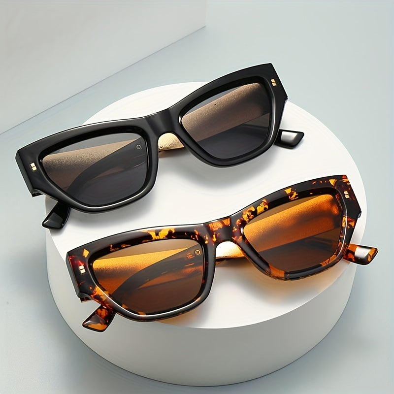 Y2K Cat Eye Sunglasses Unisex Jelly Block UV400