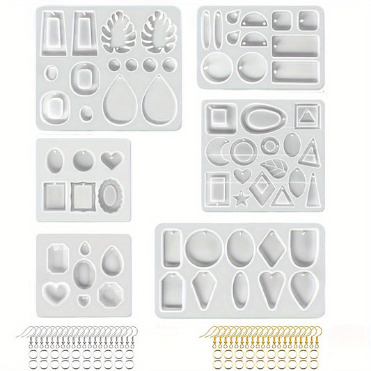 86Pcs DIY Jewelry Earrings Pendant Making Silicone Molds Kit