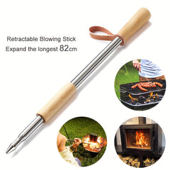 Retractable Fire Poker 04 Cm Extra Long Portable Campfire Poker