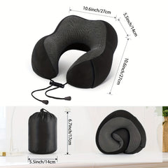 Memory Foam U-Shaped Travel Pillow Soft Neck Cervical Support Airplane Bedding