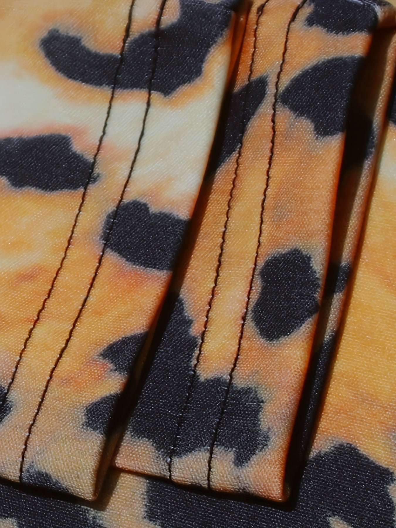  Leopard Print Long Sleeve Maxi Dress