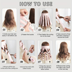 Lazy Octopus Hair Curler Heatless DIY Curly Hair For Girls