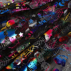 Halloween Red Spider Web Mesh Fabric for Decoration