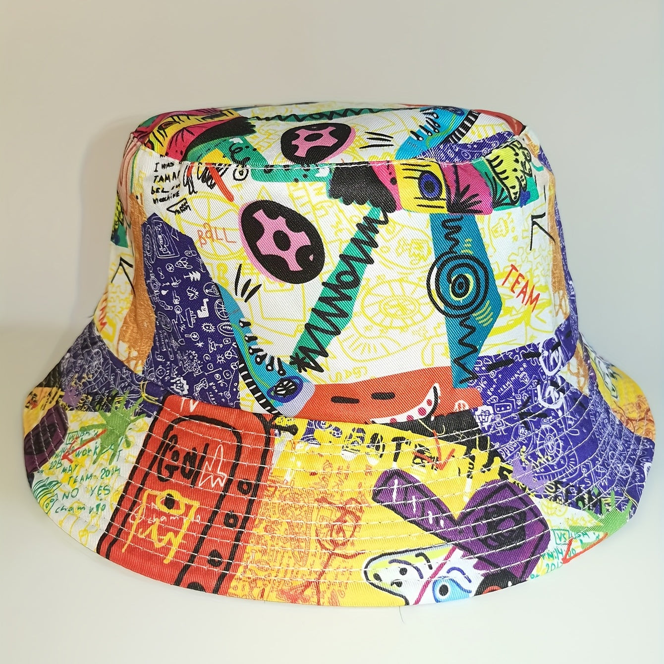 Tie Dye Reversible Bucket Hat Laser Print Unisex Basin Hat