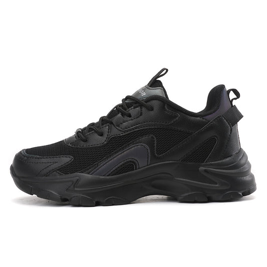 Mesh Breathable Chunky Sneakers Lace Up Sport Shoes