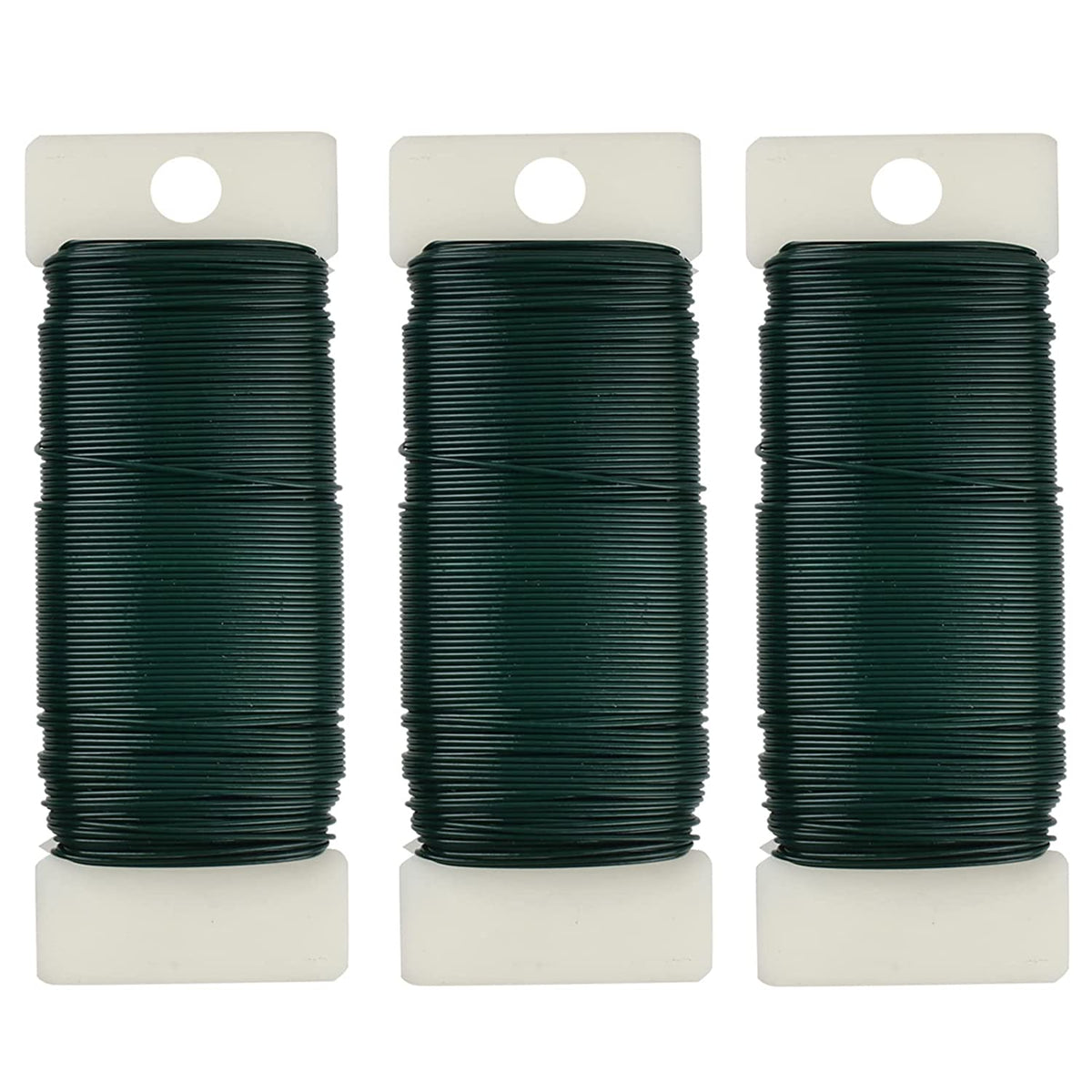 3pcs Floral Wire 118 Yards 22 Gauge Green Florist Wire Paddle Wire For Crafts