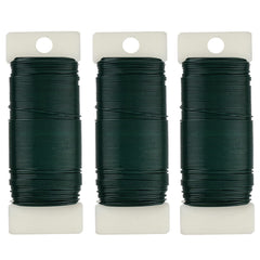 3pcs Floral Wire 118 Yards 22 Gauge Green Florist Wire Paddle Wire For Crafts