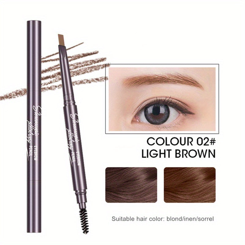 Double Ended Eyebrow Pencil Waterproof Long Lasting 5 Colors