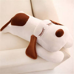 Green Cartoon Puppy Plush Dog Toy - No Batteries Needed