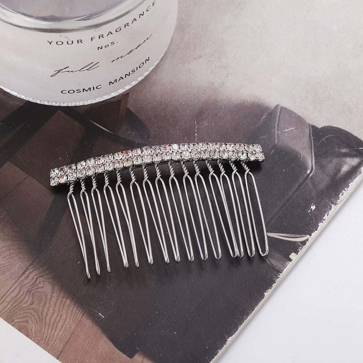 Rhinestone Decor Hair Comb Bridal Wedding Headwear Hair Accessory