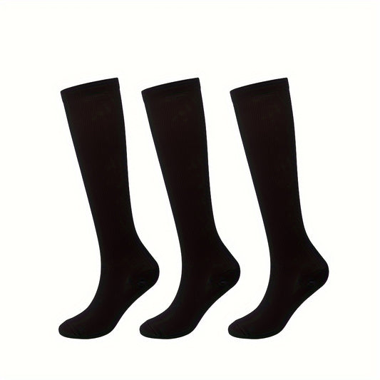 Copper Compression Socks 3 Pairs for Circulation 10-20 mmHg