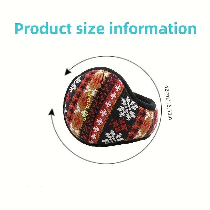 Festive Holiday Earmuffs Snowflake & Star Patterns