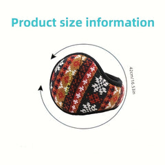 Festive Holiday Earmuffs Snowflake & Star Patterns