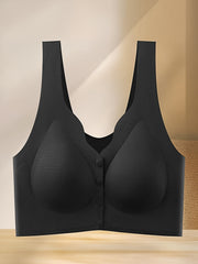 Front Buckle Wireless Bra Push Up