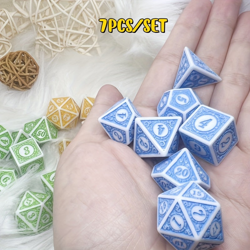 Vintage Style Acrylic Dice Set for Board Games