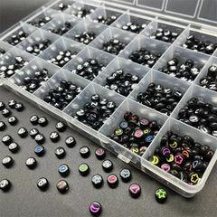 Acrylic Letter Beads 1120pcs Set DIY Bracelet Jewelry Beading
