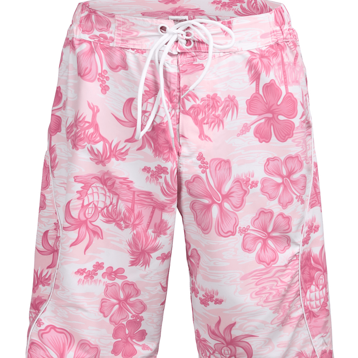 Men's Floral Swim Trunks Quick Dry Beach Shorts With Pockets