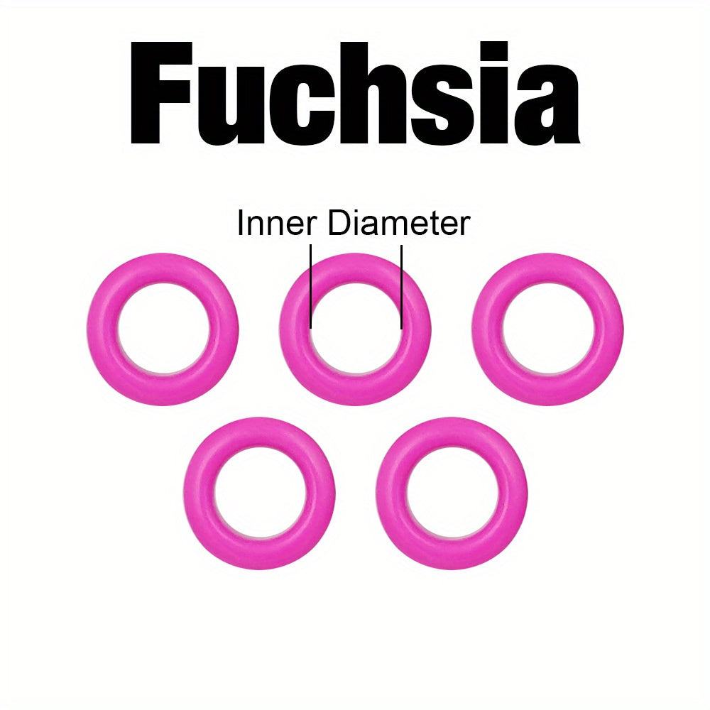 100 Multicolor Metal Eyelets Grommet Ring DIY Leathercraft Scrapbooking