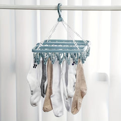 Indoor Balcony Plastic Clothes Rack for Home Socks Drying