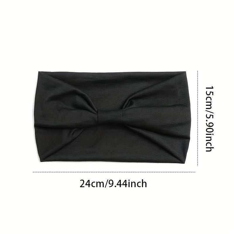 Knotted Headband Solid Bandana Sports Sweatband Hair Accessories