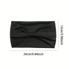 Knotted Headband Solid Bandana Sports Sweatband Hair Accessories