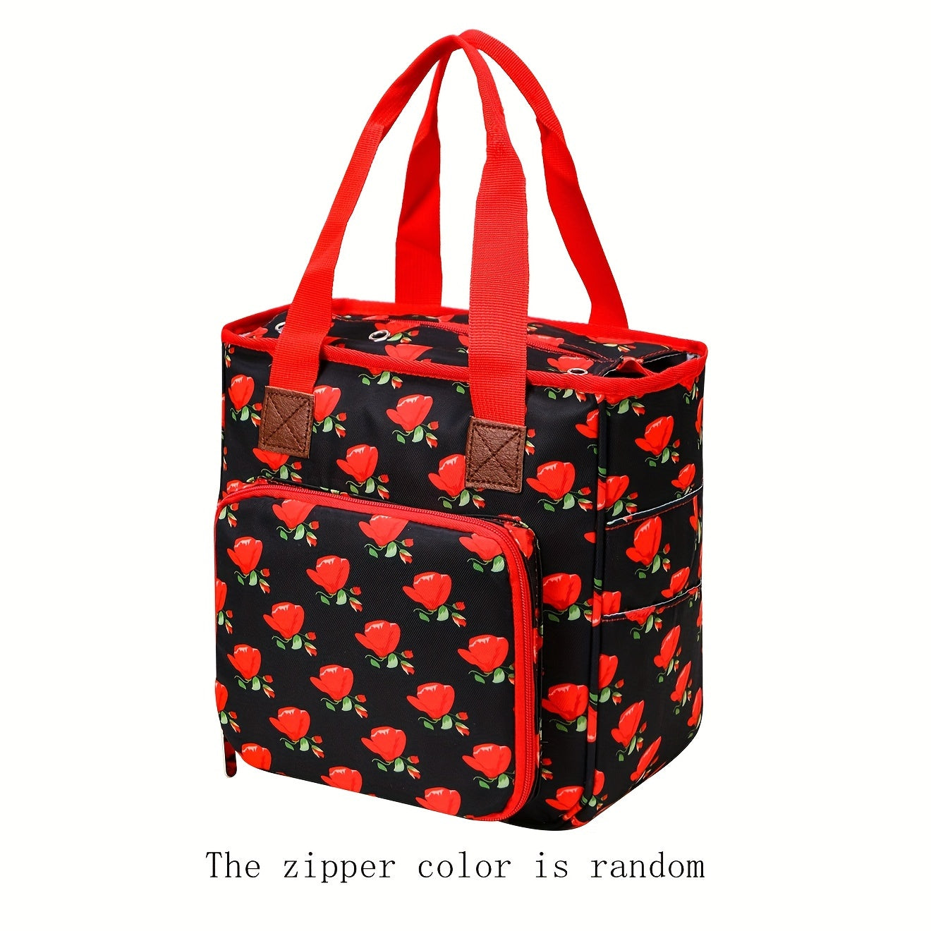 Craft Woven Storage Bag Large Capacity Tote for Work Picnic Travel