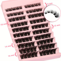 Volume Lash Extensions 110 Clusters C D Wispy Lashes DIY Home Application