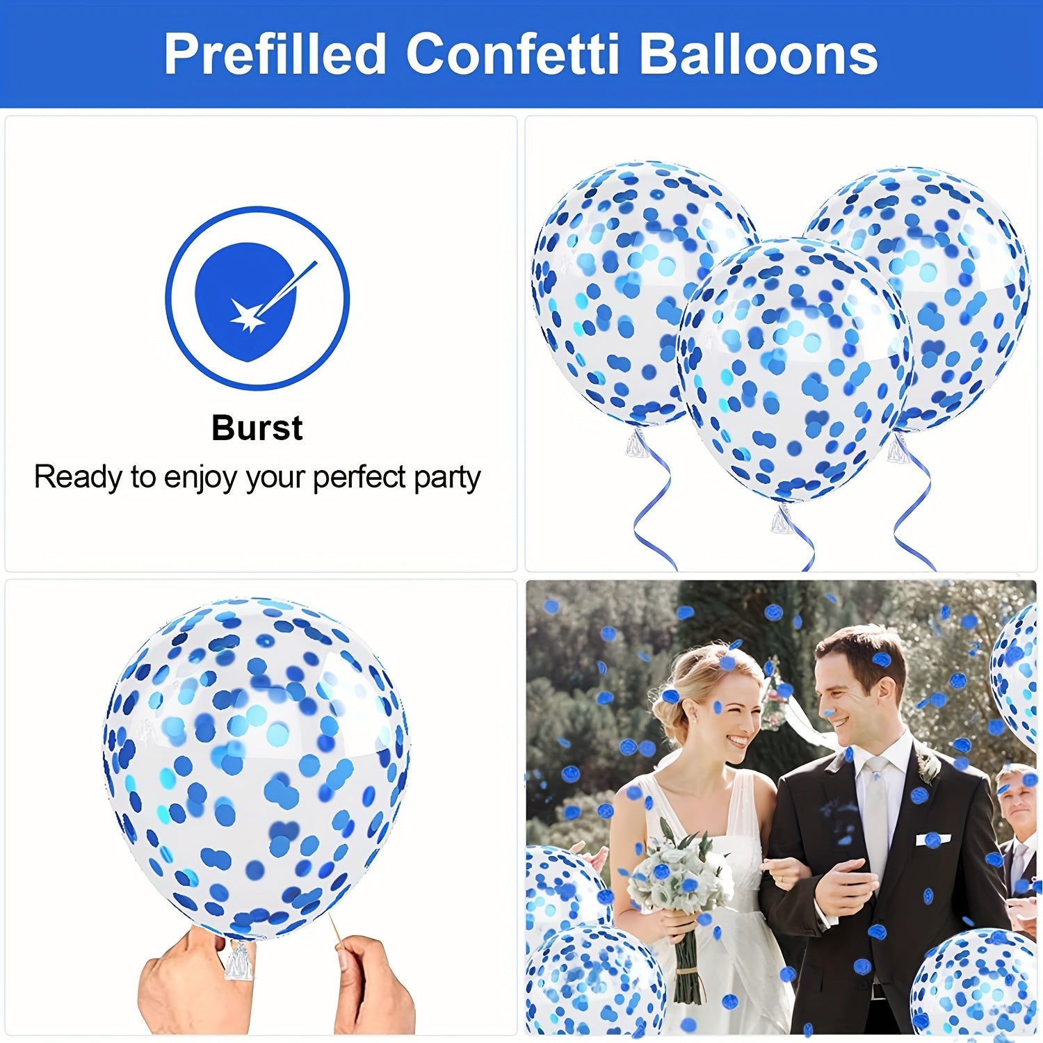 61pcs 30 Royal And Light Balloons Party Decorations
