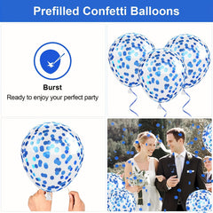 61pcs 30 Royal And Light Balloons Party Decorations