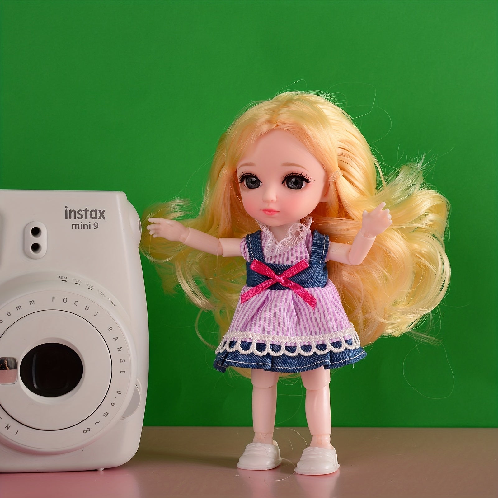 6 Inch Small Bjd Dolls High Eyes For Children's Clothing Pink Princess