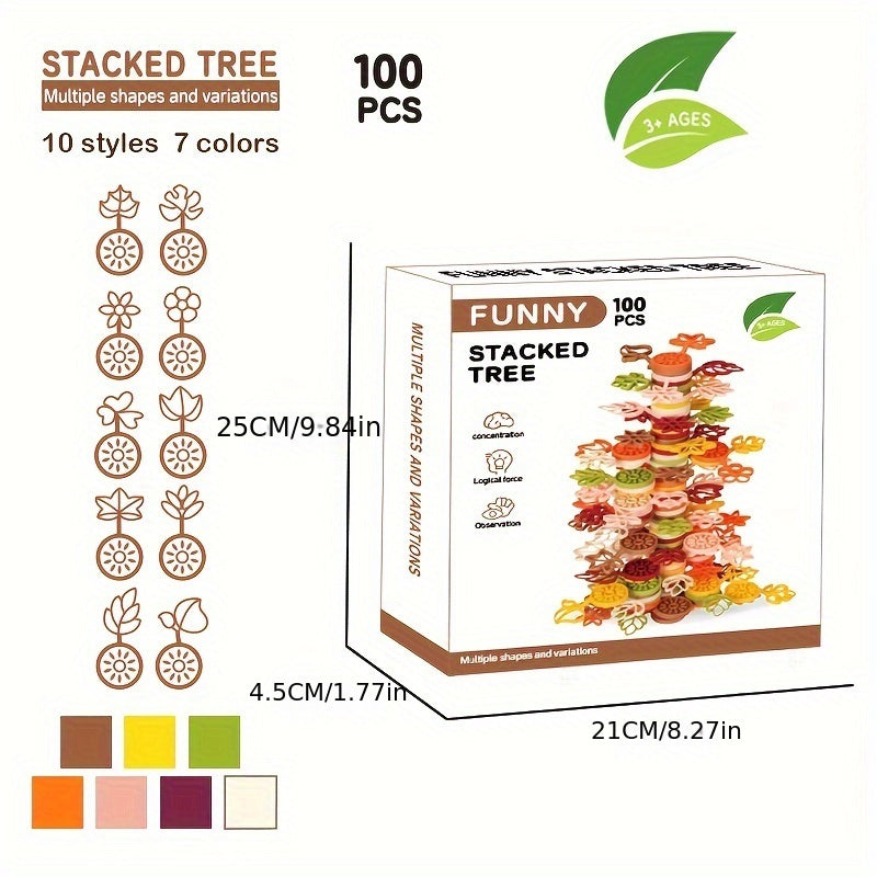 Stack & Solve Tree Toy Building Blocks
