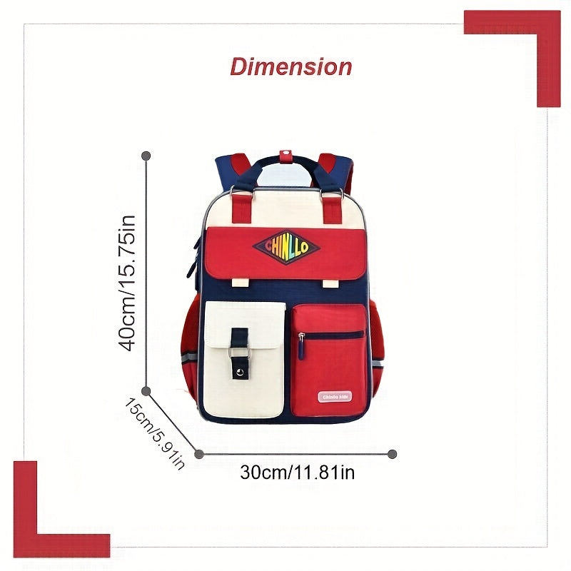 Kid's Large Capacity School Backpack with Multiple Pockets