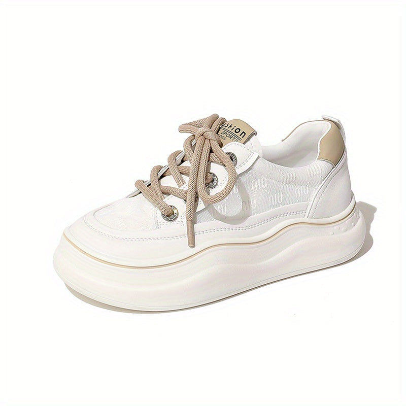 Women's Letter Graphic Outdoor Board Shoes Thick Bottom Casual Sneakers
