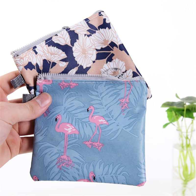 Portable Sanitary Napkin Bag Dustproof Storage With Zipper