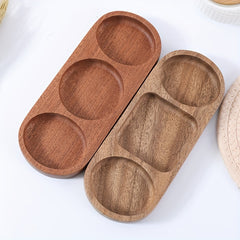 Wooden Sauce Dish Food Sauce Cup Seasoning Dish Cheese Sauce Bowl