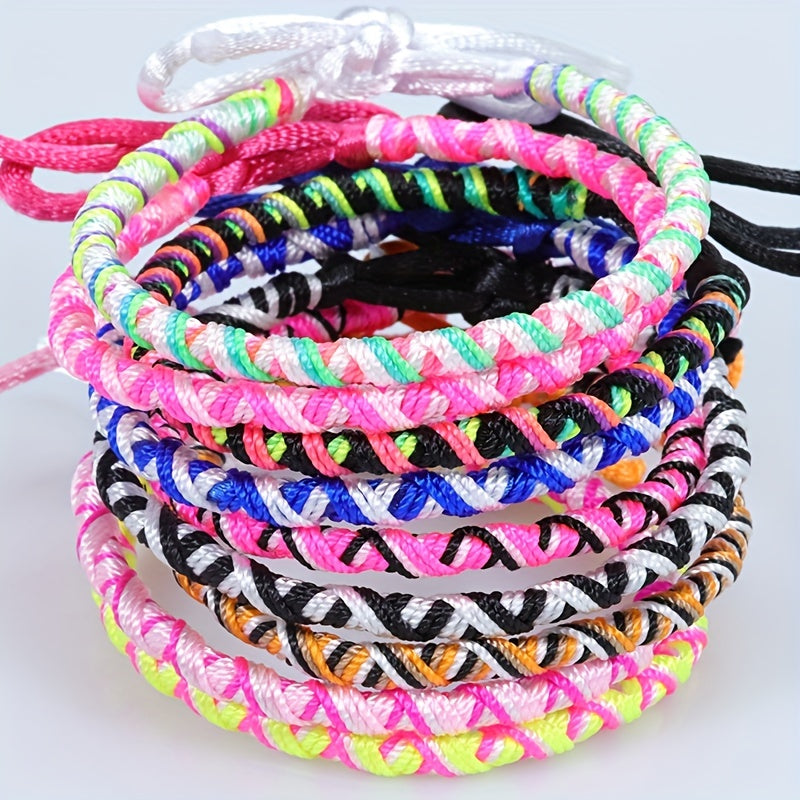 Colorful Boho Braided Bracelet for Summer Style and Birthday