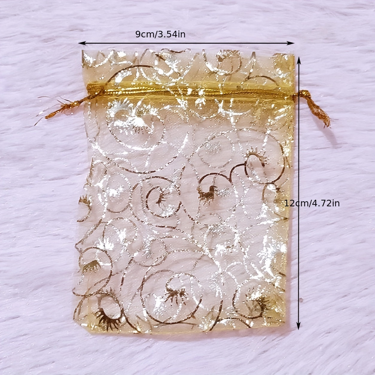 Stylish Organza Drawstring Bags for Jewelry Party Festive Cosmetics and Candy