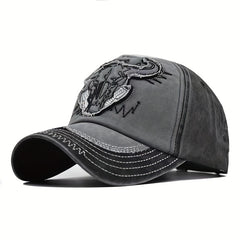 Retro Canvas Baseball Cap Embroidered Letter Snapback Dad Hat