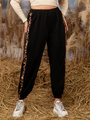  Casual Sweatpants Women's Plus Leopard Print Elastic Sports Pants