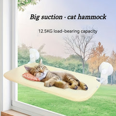 Foldable Cat Hammock Hanging Pet Bed With Suction Cups