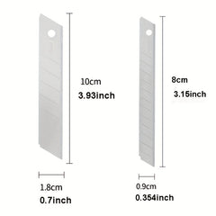 10pcs 18mm Wide Cutter Blades for Office School & Home Use