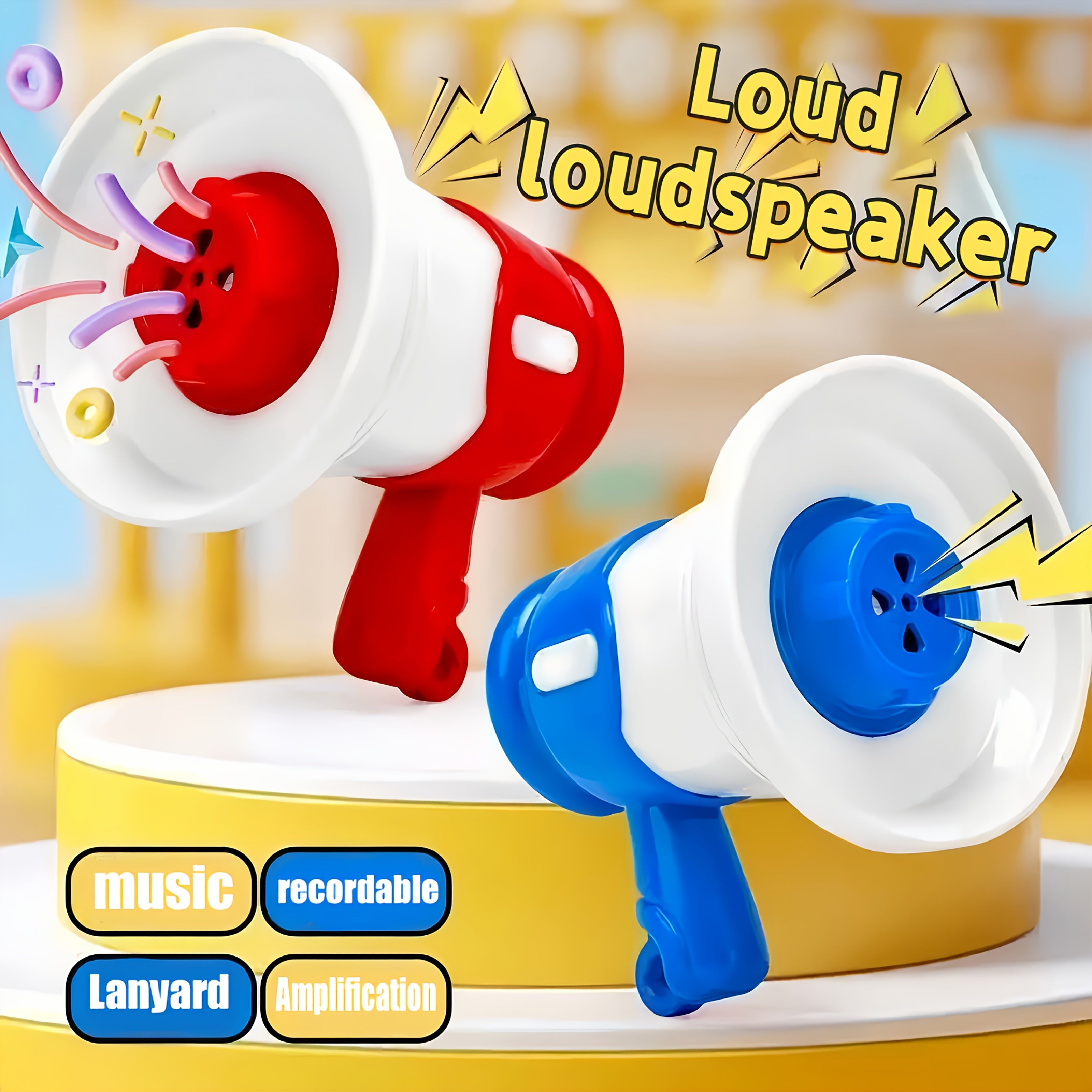 Record & Playback Loudspeaker Keychain Prank Toy Hands Mini Amplifier