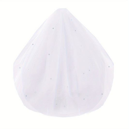 Sparkling Rhinestone Bridal Veil for Women