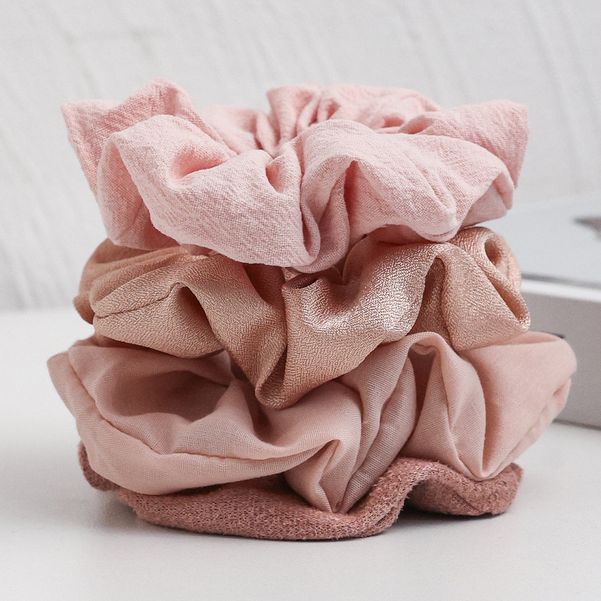 4pcs Large Scrunchie Hair Tie Set for Women