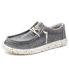 Men's Denim Slip On Loafers Flat Shoes