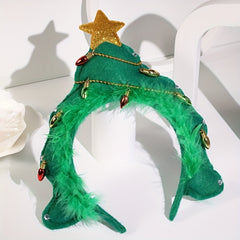 Christmas Tree Fabric Headbands Hair Accessories Party Headbands