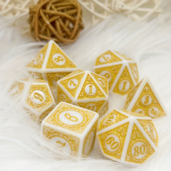 Vintage Style Acrylic Dice Set for Board Games