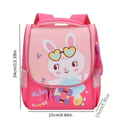 Kids' Cartoon Schoolbag Lightweight Backpack Rabbit Astronaut Kindergarten Bag