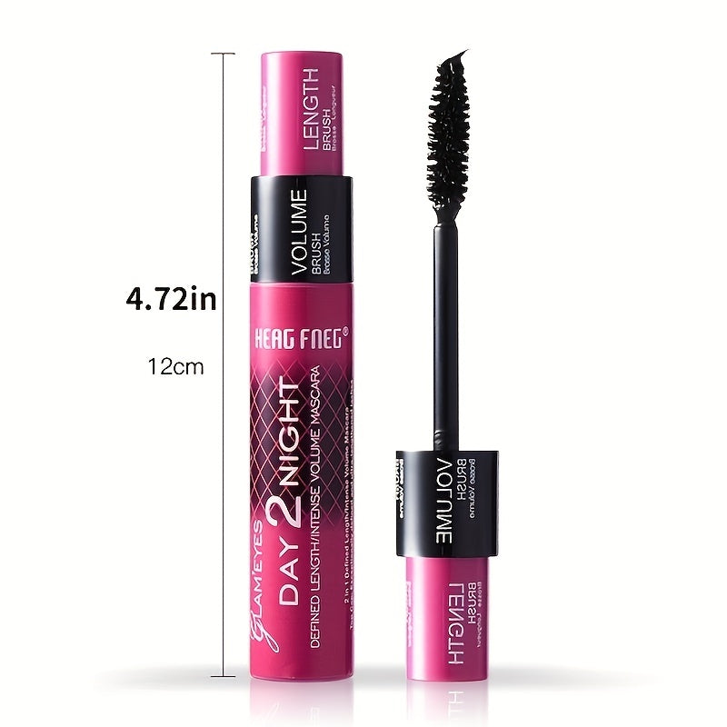 Waterproof 3D Fiber Mascara Double Layer Curling Thick Eyelash Makeup